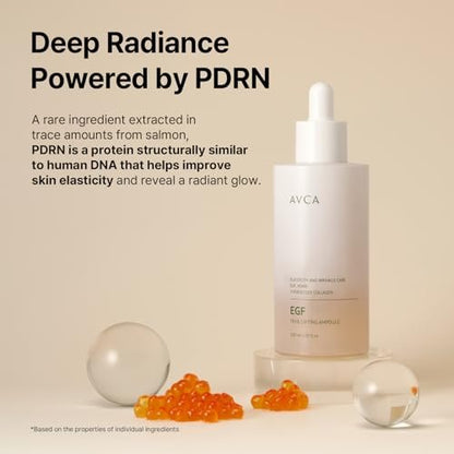 AVCA EGF & PDRN Lifting Serum 100ml – Firming & Elasticity Support with Hydrolyzed Collagen + Panthenol, Anti-Aging K-Beauty Serum Avelisse