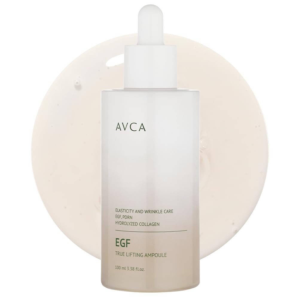 AVCA EGF & PDRN Lifting Serum 100ml – Firming & Elasticity Support with Hydrolyzed Collagen + Panthenol, Anti-Aging K-Beauty Serum Avelisse