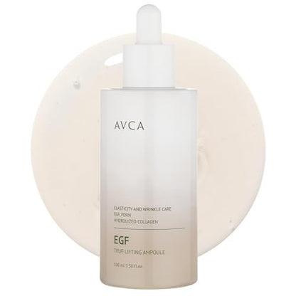 AVCA EGF & PDRN Lifting Serum 100ml – Firming & Elasticity Support with Hydrolyzed Collagen + Panthenol, Anti-Aging K-Beauty Serum Avelisse