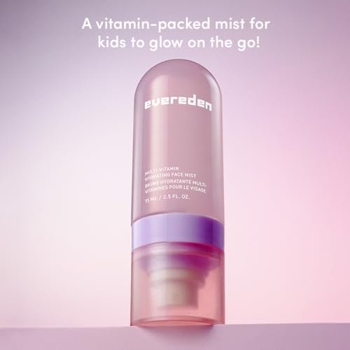 Evereden Kids Multi-Vitamin Hydrating Face Mist – Nourishing Face Spray with Peach & Mango Juice for Ages 6+ Avelisse