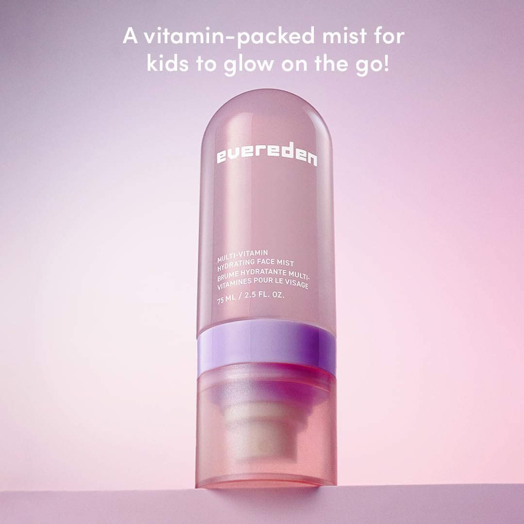 Evereden Kids Multi-Vitamin Hydrating Face Mist – Nourishing Face Spray with Peach & Mango Juice for Ages 6+ Avelisse