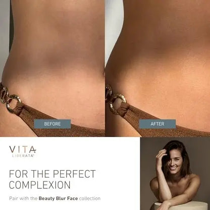 VITA LIBERATA Everyday Body Blur Drops Medium 1.59 Fl Oz – Wash Off Tanning Body Makeup with Water-Resistant Matte Satin Finish Avelisse