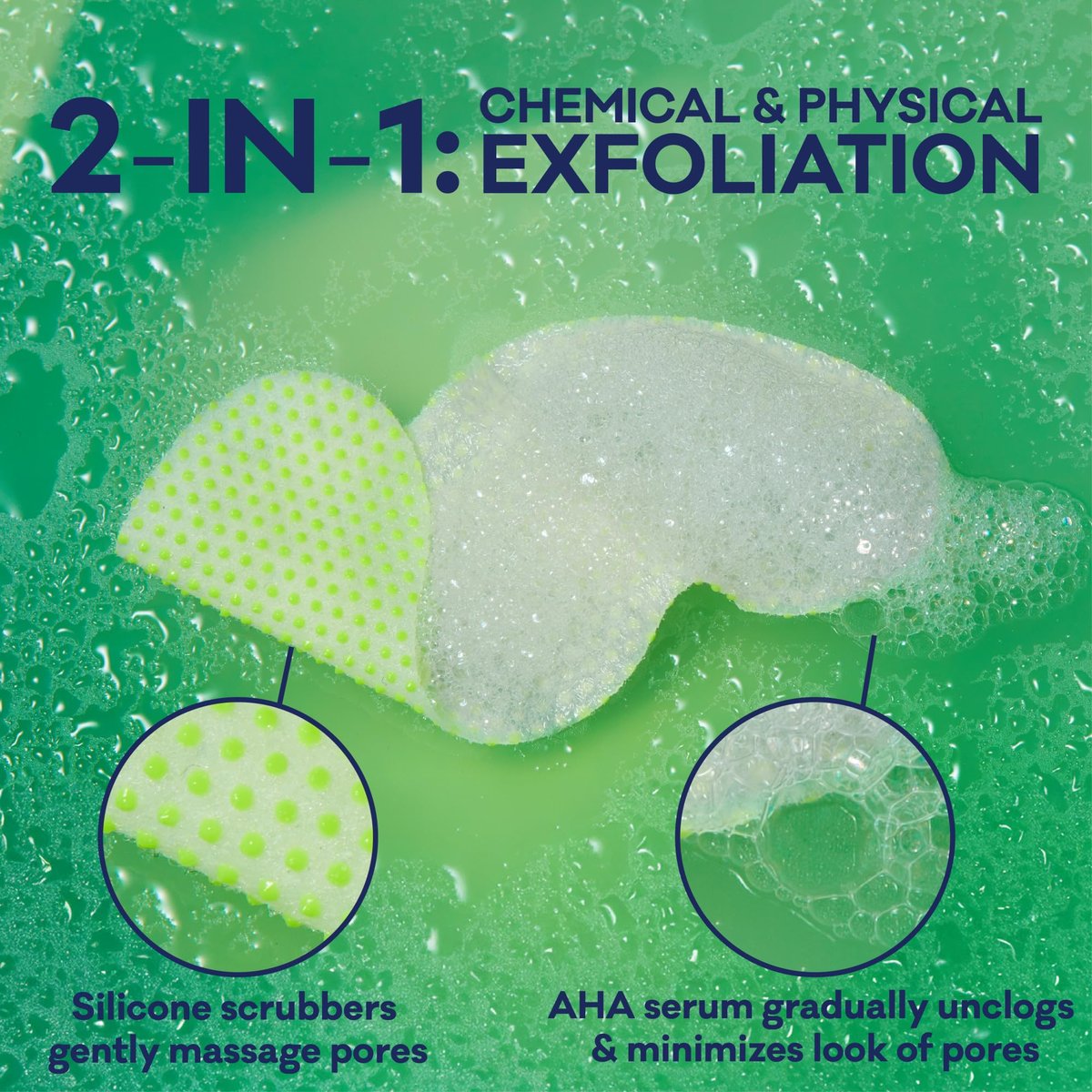 Bioré Pore Refining Bubbling Nose Mask with Glycolic Acid and Hyaluronic Acid – Deep Pore Cleansing Exfoliating Mask, 8 Ct - görsel 11