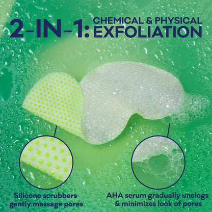 Bioré Pore Refining Bubbling Nose Mask with Glycolic Acid and Hyaluronic Acid – Deep Pore Cleansing Exfoliating Mask, 8 Ct