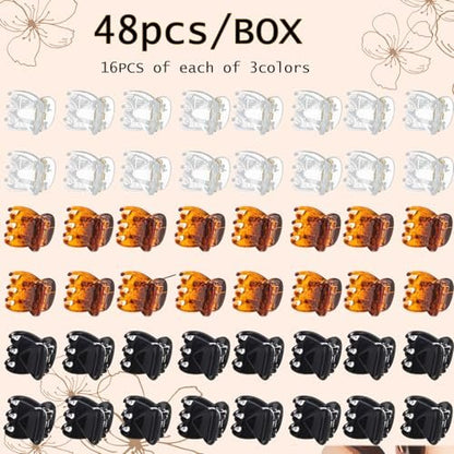 Mini Hair Claw Clips - 48 Pcs Strong Grip – Professionals who need hair to stay put during long days – Image 8