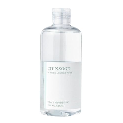 mixsoon Centella Cleansing Water 10.14 fl oz / 300ml – Gentle Face Cleanser for Sensitive Skin with Centella Asiatica & Aloe Vera for Korean Glass Skin Avelisse