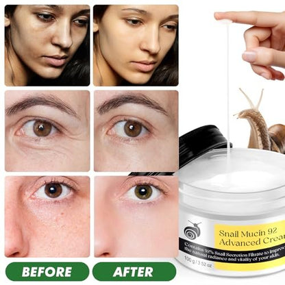 Snail Mucin Serum & Moisturizer – Daily Face Serum for All Skin Types, 3.52 oz Avelisse