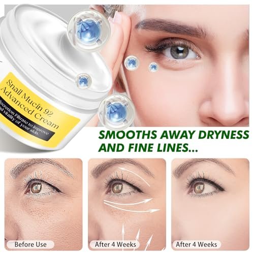 Snail Mucin Serum & Moisturizer – Daily Face Serum for All Skin Types, 3.52 oz Avelisse