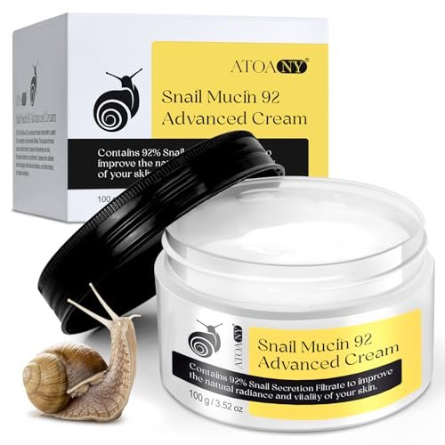 Snail Mucin Serum & Moisturizer – Daily Face Serum for All Skin Types, 3.52 oz Avelisse