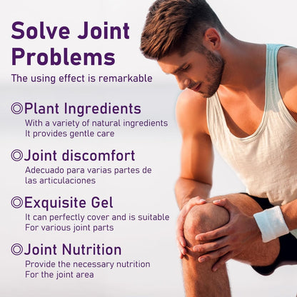Jonider Umex 2PCS Soothing Relief Massage Gel - Purple Joint Gel for Knees, Neck, Hands, Feet & Back Avelisse