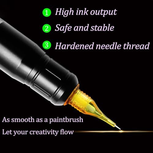 HOINCO 50-Piece Tattoo Cartridge Needles Assorted Mixed Sizes - Round Liner, Shader, Magnum 12 Standard 3RL 5RL 7RL 9RL 3RS 5RS 7RS 5RM 7RM 5M1 - görsel 10