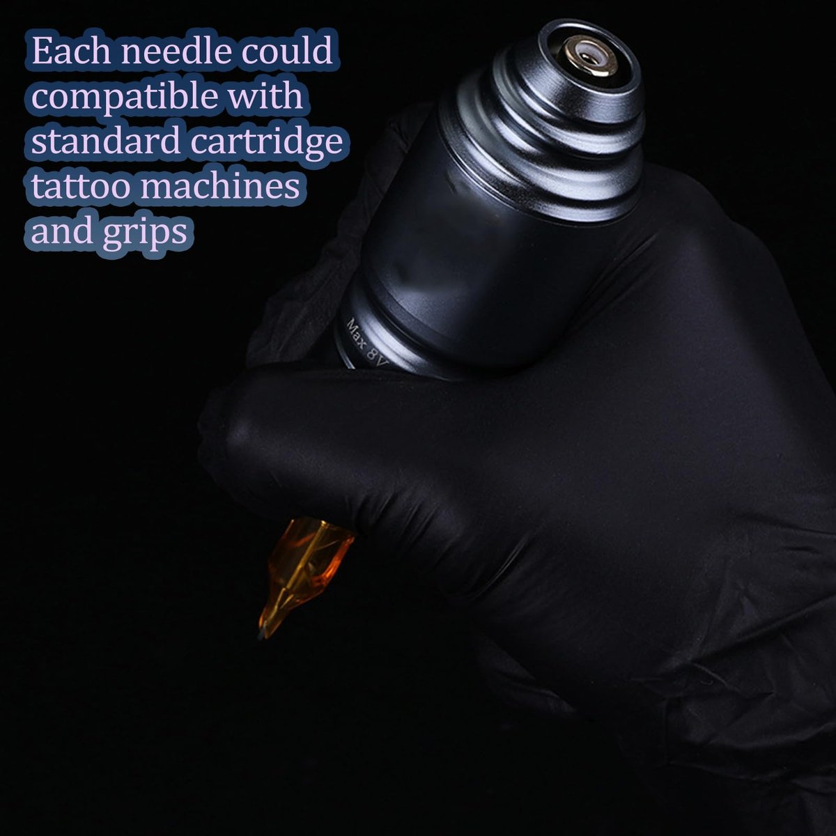 HOINCO 50-Piece Tattoo Cartridge Needles Assorted Mixed Sizes - Round Liner, Shader, Magnum 12 Standard 3RL 5RL 7RL 9RL 3RS 5RS 7RS 5RM 7RM 5M1 - görsel 3