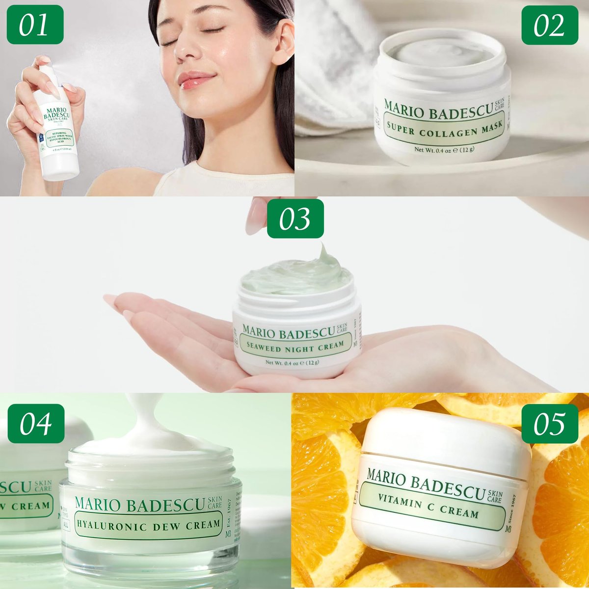 A Little Bit of Mario 10-Piece Skincare Kit – Vitamin C Serum, Glycolic Acid Toner, Hyaluronic Dew Cream, Collagen Mask, HOCI Spray & Cleanser – Brightening, Anti-Aging & Hydration – Travel & Gift Set Avelisse