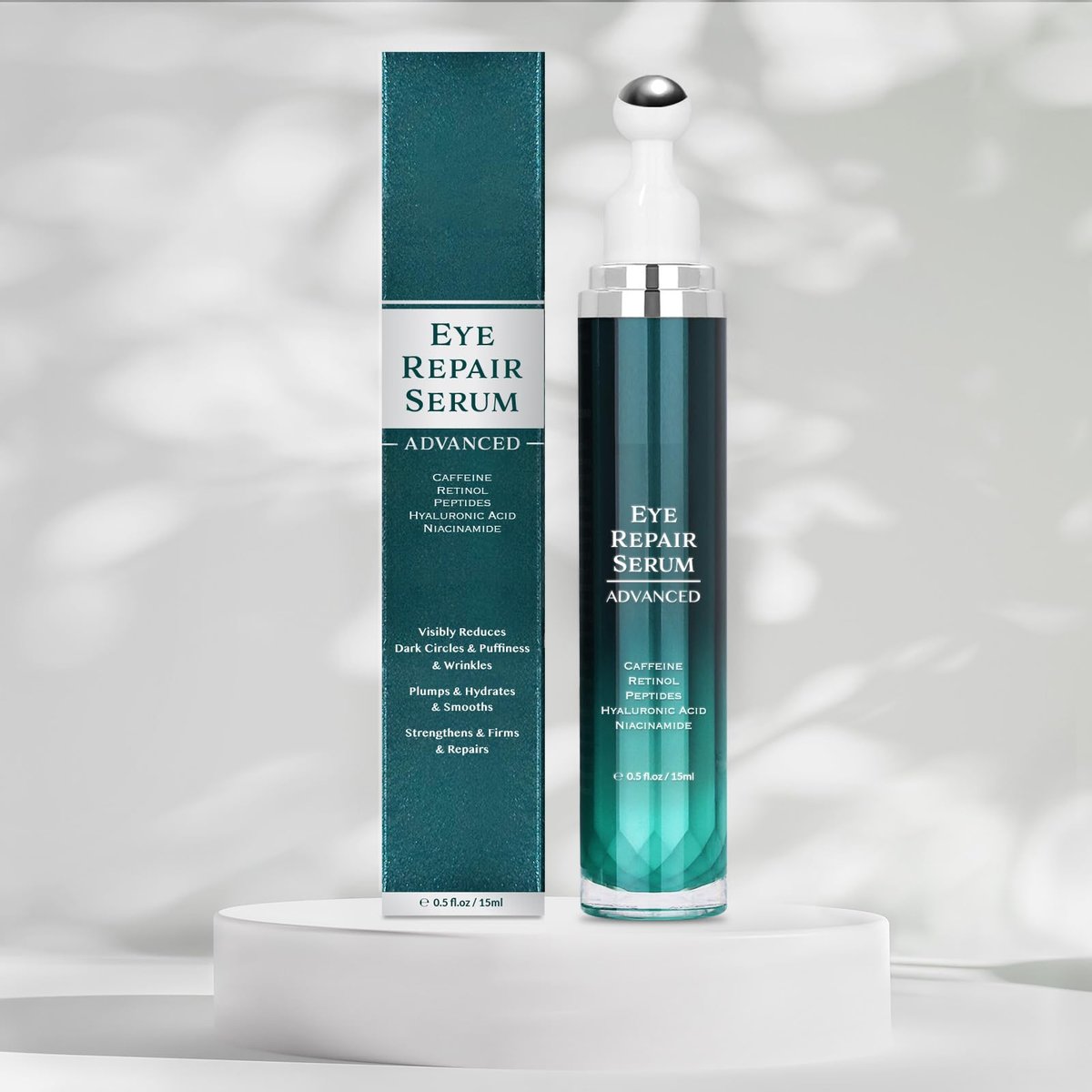 Under Eye Cream for Dark Circles and Puffiness - OSNOIA Eye Serum with Caffeine, Retinol, Peptides & Hyaluronic Acid - görsel 13