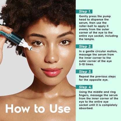 Under Eye Cream for Dark Circles and Puffiness - OSNOIA Eye Serum with Caffeine, Retinol, Peptides & Hyaluronic Acid