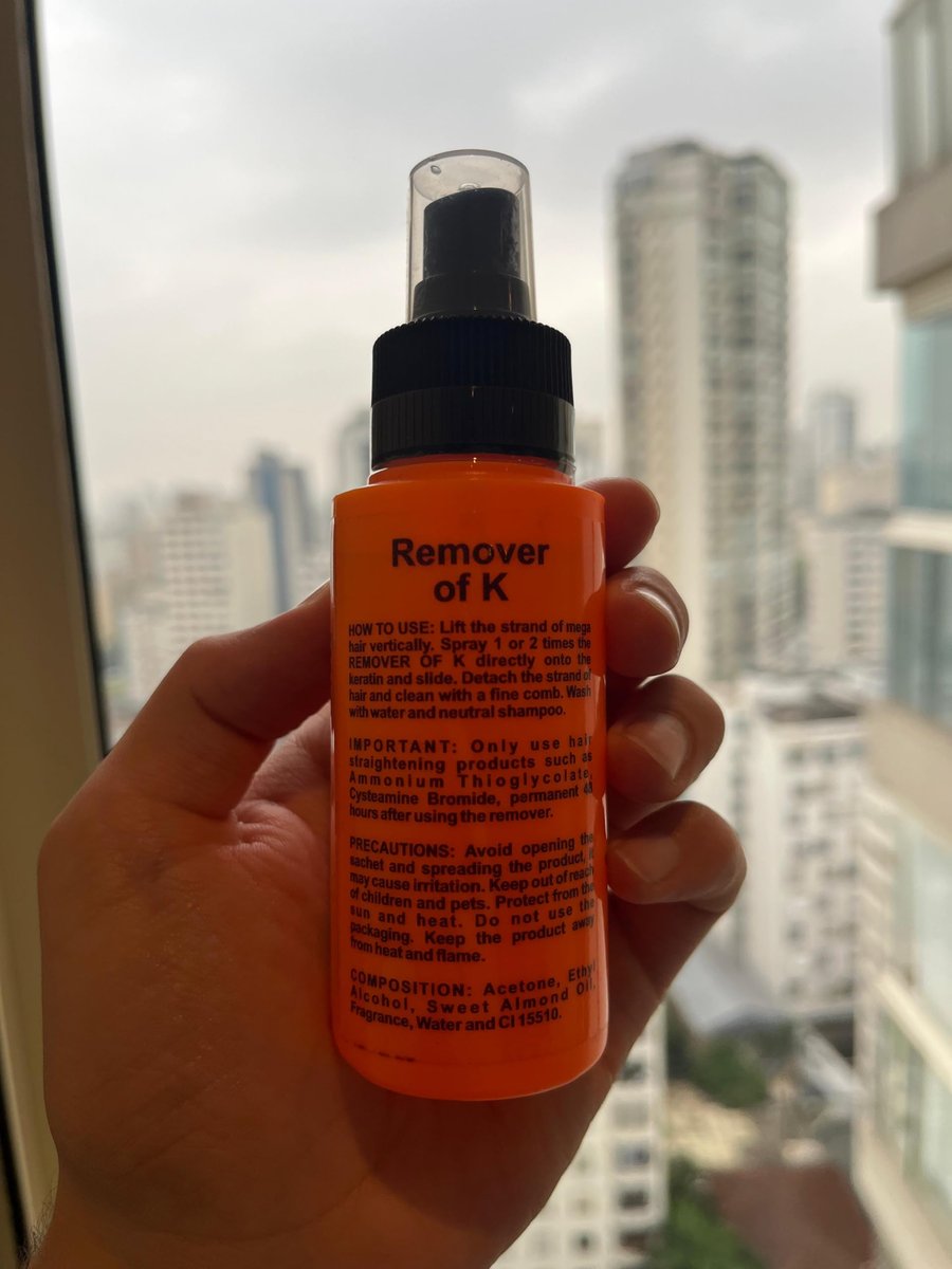 Keratin FiX Remover of K – Professional Keratin Bond Adhesive Remover for Hair Extensions – 100 ml Spray Avelisse