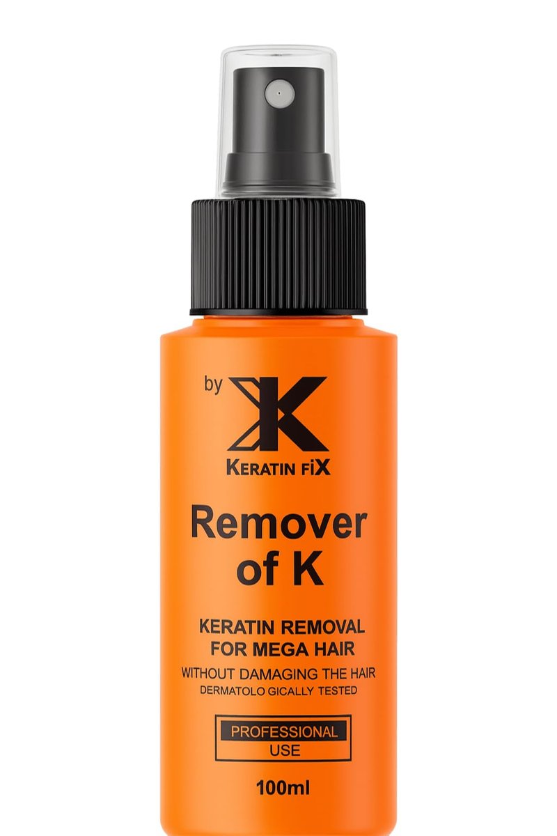 Keratin FiX Remover of K – Professional Keratin Bond Adhesive Remover for Hair Extensions – 100 ml Spray Avelisse