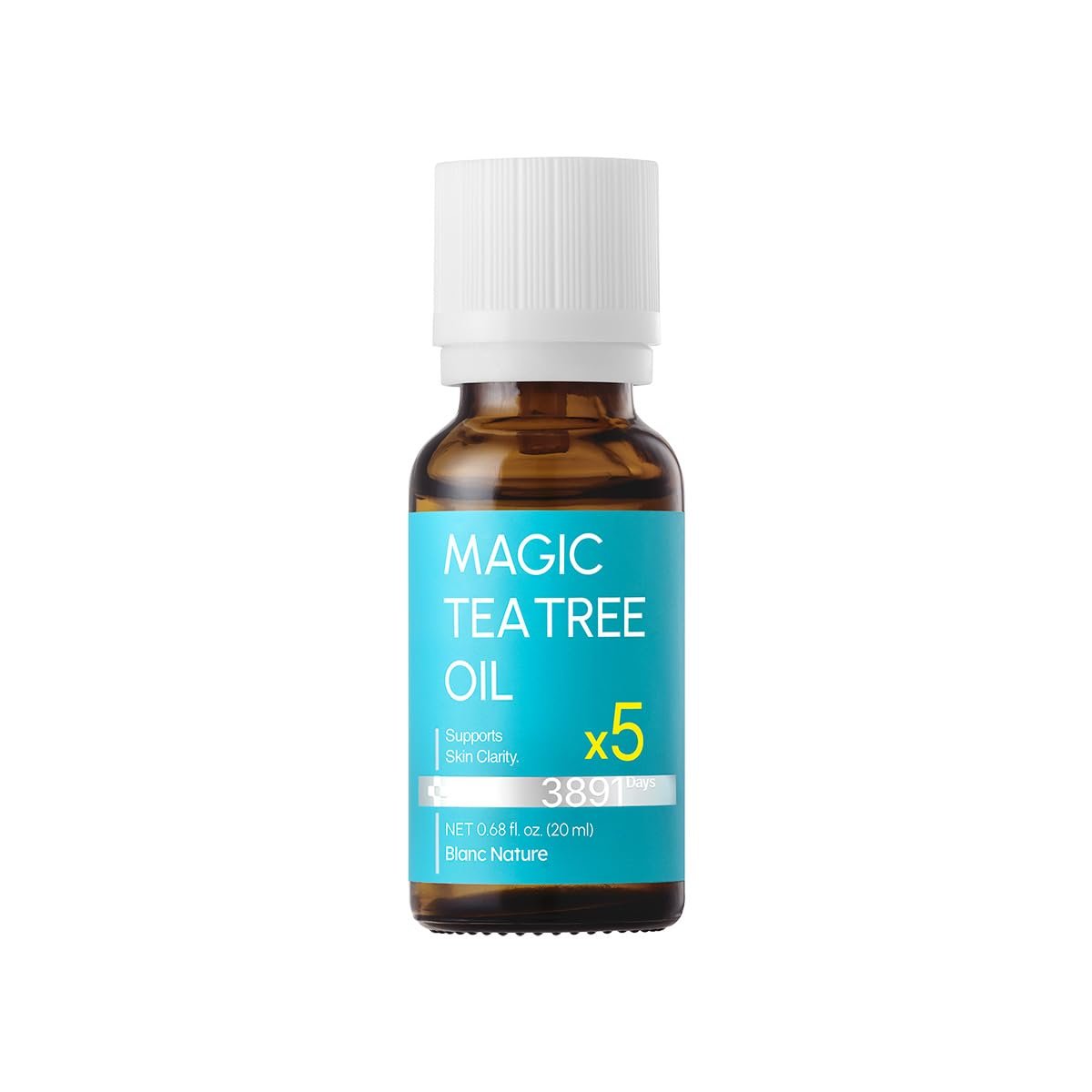 BLANC NATURE Magic Tea Tree Oil Spot Care for Face - Clarifying Facial Oil for Oily & Sensitive Skin, Lightweight & Fast Absorption, Vegan Korean Skincare, 0.68 fl oz (20ml) Avelisse