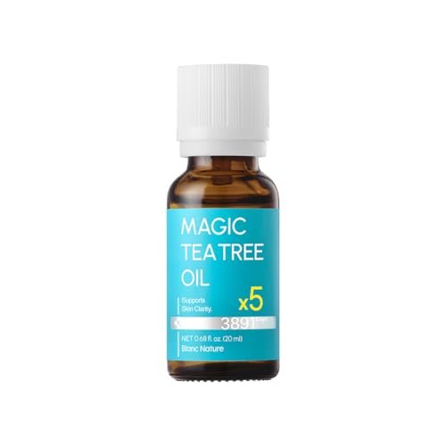 BLANC NATURE Magic Tea Tree Oil Spot Care for Face - Clarifying Facial Oil for Oily & Sensitive Skin, Lightweight & Fast Absorption, Vegan Korean Skincare, 0.68 fl oz (20ml) Avelisse