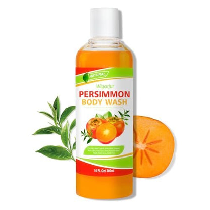 wigarjur Persimmon Body Wash for Strong Body Odor - Nonenal Eliminator with Natural Persimmon & Green Tea Extracts, 10 Fl Oz