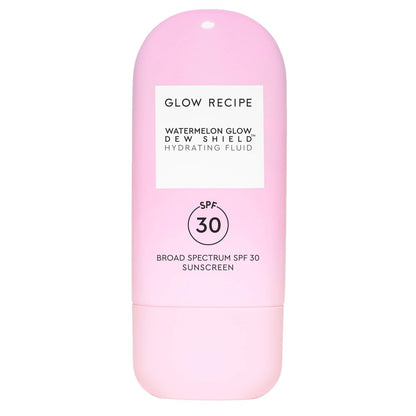 Glow Recipe Dew Shield Korean Face Sunscreen SPF 30, Broad Spectrum Hydrating Sunscreen Moisturizer, Dewy Lightweight Primer for Under Makeup, No White Cast or Pilling, Niacinamide (15ml) Avelisse