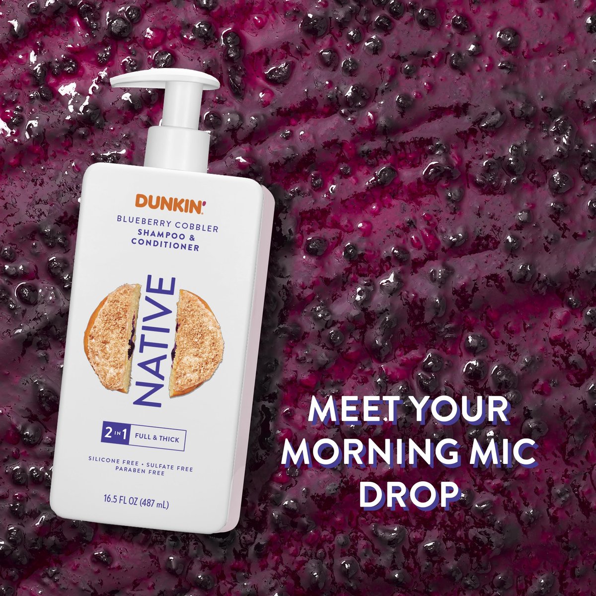 Native Limited Edition Blueberry Cobbler 2-in-1 Shampoo and Conditioner | 16.5 oz - görsel 4