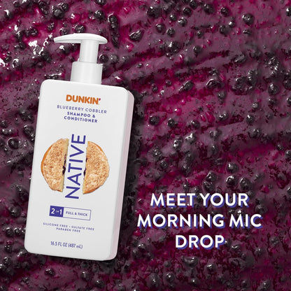 Native Limited Edition Blueberry Cobbler 2-in-1 Shampoo and Conditioner | 16.5 oz