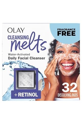 Olay Retinol Face Cleanser Pads - 32 Count, Daily Exfoliating Cleansing Wipes - görsel 2