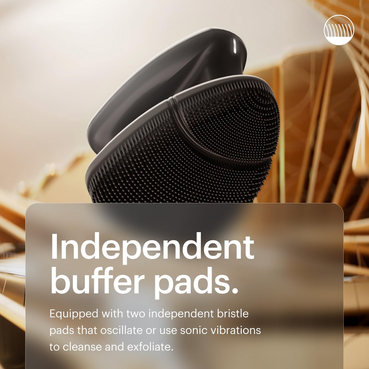 MANSCAPED® The Face Buffer PRO - Men's Electric Silicone Face Scrubber for Nourishing, Deep Cleaning & Exfoliating Your Skin, 3 Facial Cleansing Modes & 2 Sonic Vibration Speeds, Travel Lock Avelisse