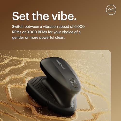MANSCAPED® The Face Buffer PRO - Men's Electric Silicone Face Scrubber for Nourishing, Deep Cleaning & Exfoliating Your Skin, 3 Facial Cleansing Modes & 2 Sonic Vibration Speeds, Travel Lock Avelisse