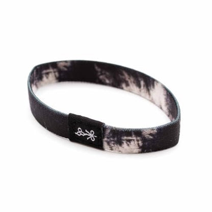The Longhairs Hair Ties, Ink Blot Pattern, Double-Stitched Elastic, No-Damage Design (4-Pack)