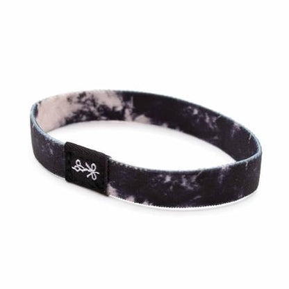 The Longhairs Hair Ties, Ink Blot Pattern, Double-Stitched Elastic, No-Damage Design (4-Pack)