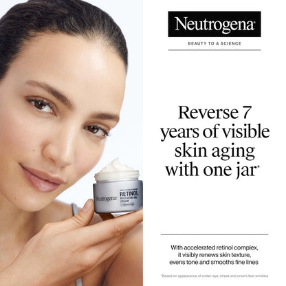 Neutrogena Rapid Wrinkle Repair Retinol Face Moisturizer, Fragrance Free, Anti-Aging Face Cream with Retinol & Hyaluronic Acid, 1.7 oz + Trial Size Hydro Boost Facial Cleanser, 0.5 fl. oz Avelisse