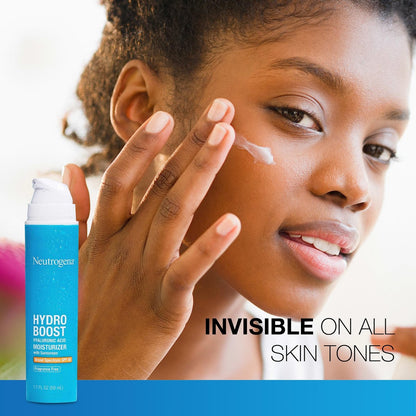 Neutrogena Hydro Boost Hyaluronic Acid Hydrating Face Moisturizer with SPF 50 & Trial Size Cleanser Avelisse