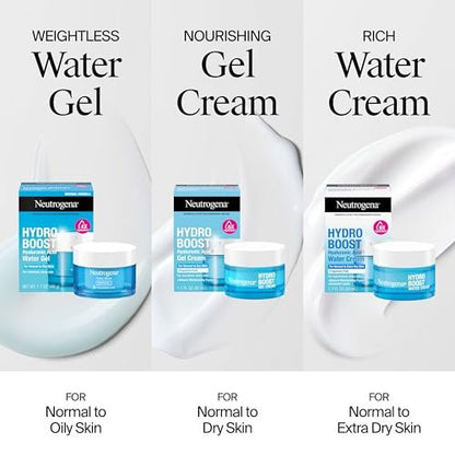 Neutrogena Hydro Boost Water Gel with Hyaluronic Acid for Normal to Oily Skin, 1.7 fl. oz + Trial Size Hydro Boost Facial Cleanser, 0.5 fl. oz Avelisse