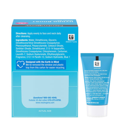 Neutrogena Hydro Boost Water Gel with Hyaluronic Acid for Normal to Oily Skin, 1.7 fl. oz + Trial Size Hydro Boost Facial Cleanser, 0.5 fl. oz Avelisse