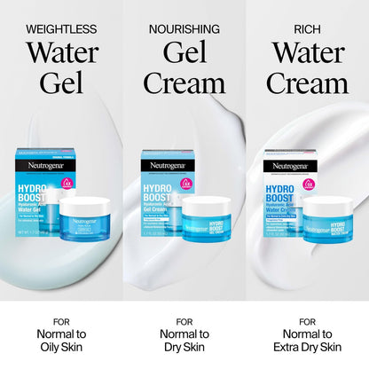 Neutrogena Hydro Boost Water Gel with Hyaluronic Acid for Normal to Oily Skin, 1.7 fl. oz + Trial Size Hydro Boost Facial Cleanser, 0.5 fl. oz Avelisse