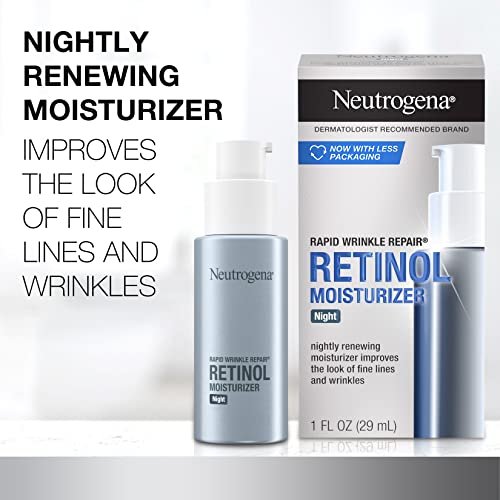 Neutrogena Rapid Wrinkle Repair Retinol Face Moisturizer Night Cream with Hyaluronic Acid, 1 fl. oz + Trial Size Hydro Boost Facial Cleanser, 0.5 fl. oz - görsel 4