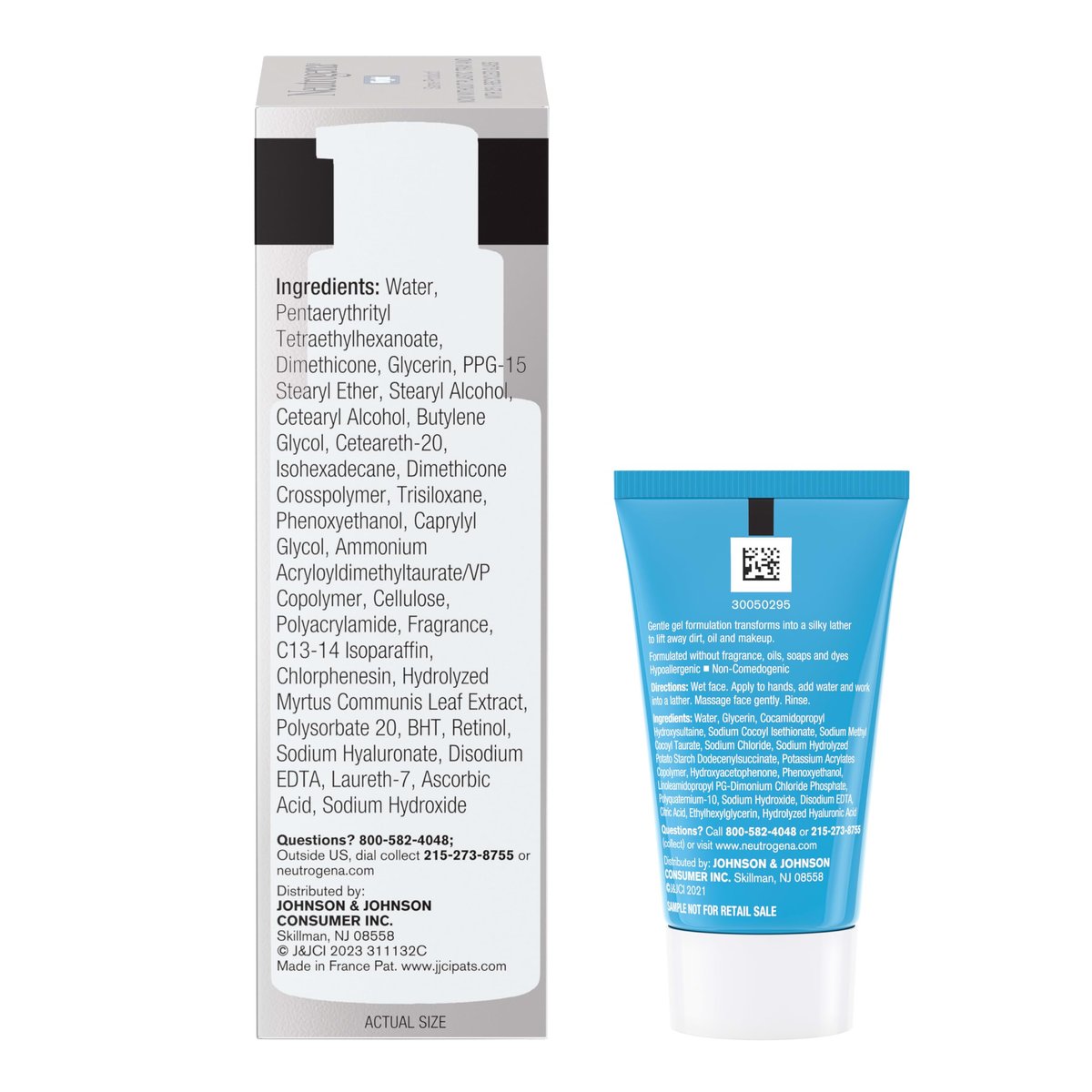Neutrogena Rapid Wrinkle Repair Retinol Face Moisturizer Night Cream with Hyaluronic Acid, 1 fl. oz + Trial Size Hydro Boost Facial Cleanser, 0.5 fl. oz - görsel 15