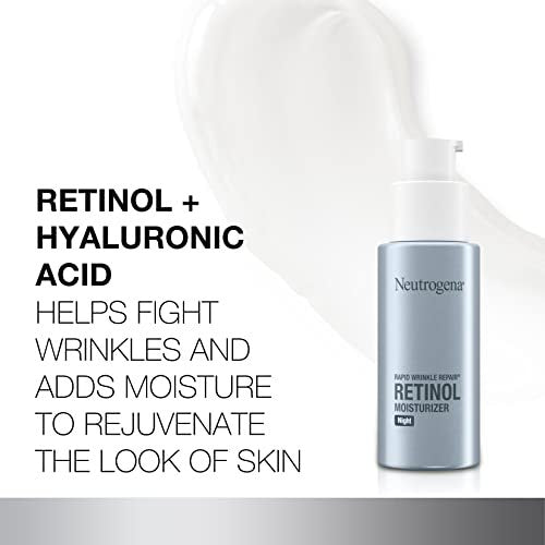 Neutrogena Rapid Wrinkle Repair Retinol Face Moisturizer Night Cream with Hyaluronic Acid, 1 fl. oz + Trial Size Hydro Boost Facial Cleanser, 0.5 fl. oz - görsel 6