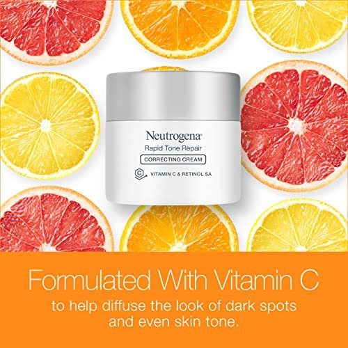 Neutrogena Rapid Tone Repair Retinol + Vitamin C Face Moisturizer with Dark Spot Corrector & Hydro Boost Facial Cleanser Trial Size Avelisse