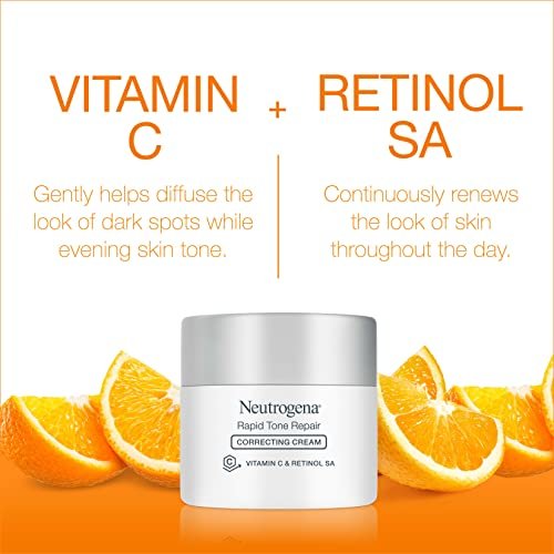 Neutrogena Rapid Tone Repair Retinol + Vitamin C Face Moisturizer with Dark Spot Corrector & Hydro Boost Facial Cleanser Trial Size Avelisse