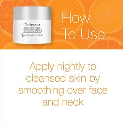 Neutrogena Rapid Tone Repair Retinol + Vitamin C Face Moisturizer with Dark Spot Corrector & Hydro Boost Facial Cleanser Trial Size Avelisse