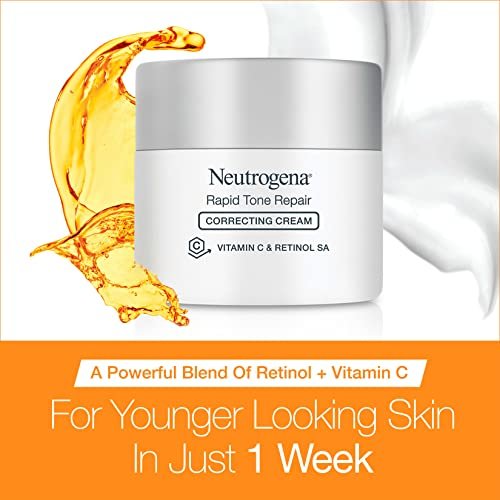 Neutrogena Rapid Tone Repair Retinol + Vitamin C Face Moisturizer with Dark Spot Corrector & Hydro Boost Facial Cleanser Trial Size Avelisse
