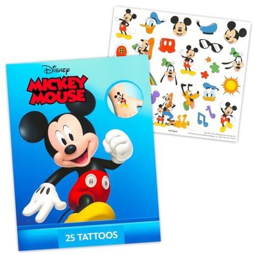 Disney Mickey and Minnie Temporary Tattoos Party Favors Pack - 50 Mickey Mouse + 50 Minnie Mouse Tattoos for Kids, Toddlers, Boys, Girls - görsel 4
