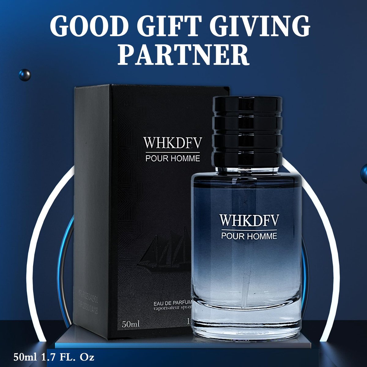 WHKDFV Eau de Toilette Pheromone Cologne for Men - Citrus Fresh Long-Lasting Spray Perfume with Lemon Pepper and Cedar Base Notes, 1.7 oz Portable Cologne for Everyday Elegance and Special Occasions - görsel 12