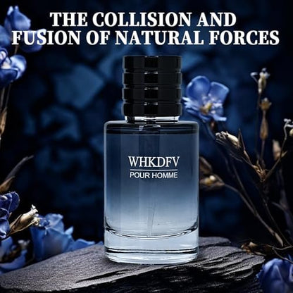 WHKDFV Eau de Toilette Pheromone Cologne for Men - Citrus Fresh Long-Lasting Spray Perfume with Lemon Pepper and Cedar Base Notes, 1.7 oz Portable Cologne for Everyday Elegance and Special Occasions