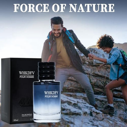 WHKDFV Eau de Toilette Pheromone Cologne for Men - Citrus Fresh Long-Lasting Spray Perfume with Lemon Pepper and Cedar Base Notes, 1.7 oz Portable Cologne for Everyday Elegance and Special Occasions