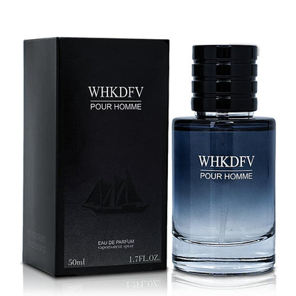 WHKDFV Eau de Toilette Pheromone Cologne for Men - Citrus Fresh Long-Lasting Spray Perfume with Lemon Pepper and Cedar Base Notes, 1.7 oz Portable Cologne for Everyday Elegance and Special Occasions