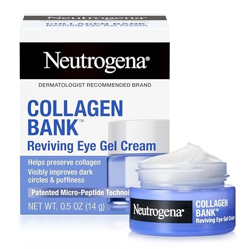 Neutrogena Collagen Bank Reviving Eye Cream - Under Eye Cream with Peptides, Helps Preserve Collagen, Visibly Improves Dark Circles, Puffiness, Fine Lines & Texture, Fragrance Free, 0.5 oz - görsel 2